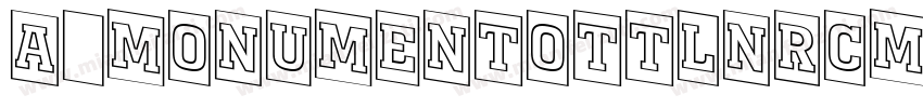 a_MonumentoTtlNrCmSw Bold字体转换